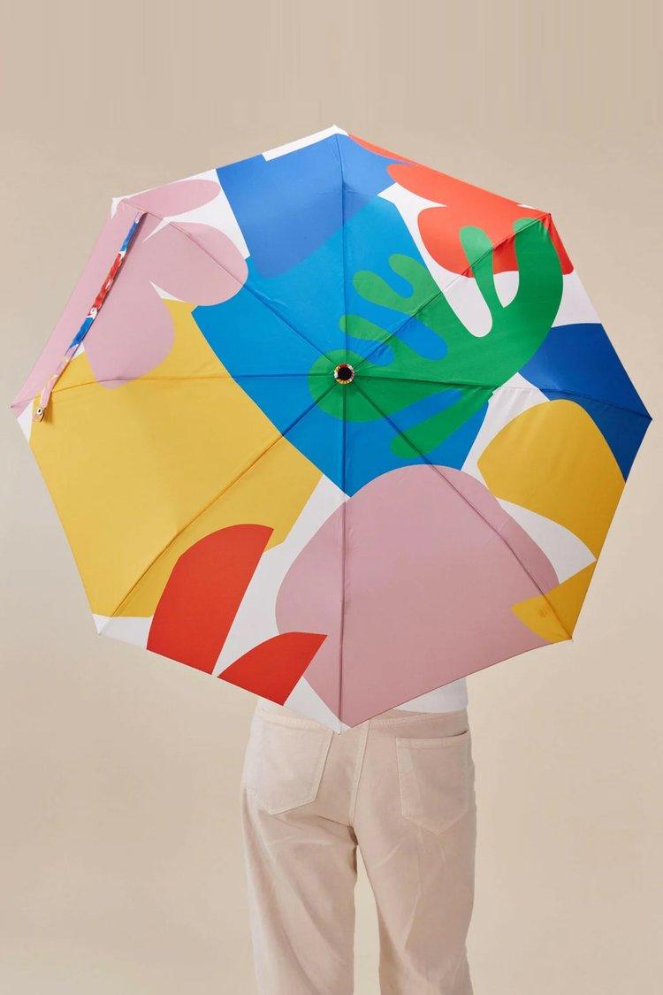 [ORIGINAL DUCKHEAD] 마티스 프린트 강철 3단 우산