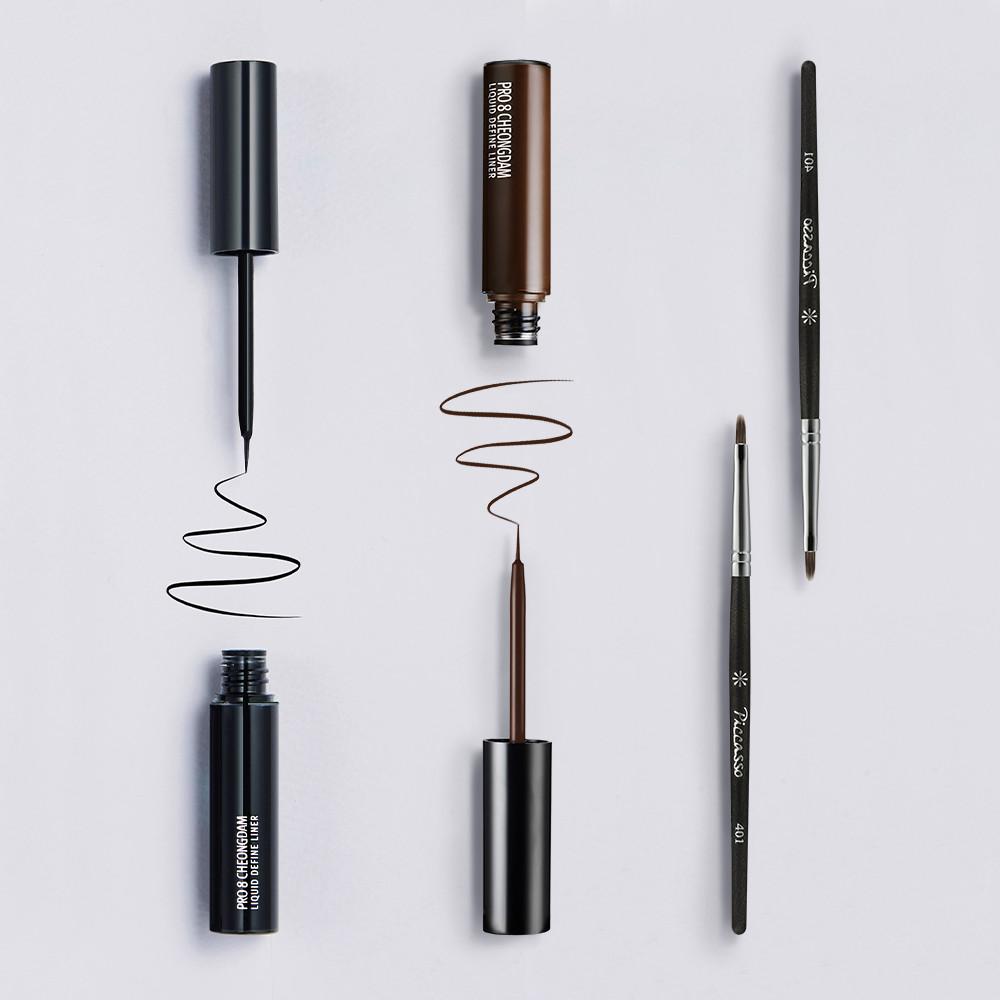[프로에잇] 리퀴드 디파인 라이너+피카소 401mini 아이라이너 브러쉬 2종 세트 : 피카소 라운지