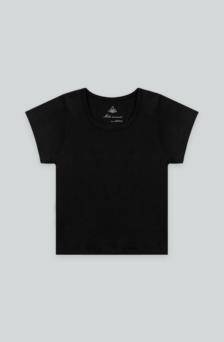 Penny U-neck T-shirt (Black)
