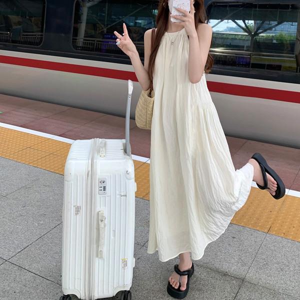 Shara Long Dress - 샤라 주름 롱 원피스