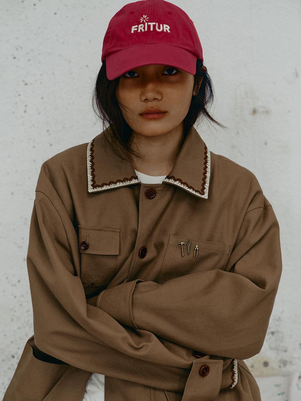 [9/23 예약발송] Embroidery Work Jacket Olive_F243JK02