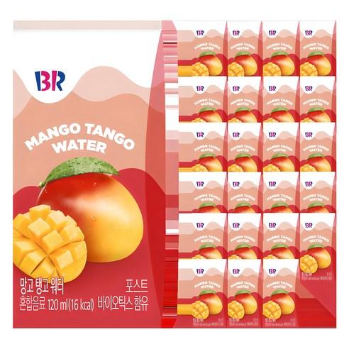 배스킨라빈스 망고탱고 워터, 120ml, 24개 - 기타 과일/야채음료 | 쿠팡