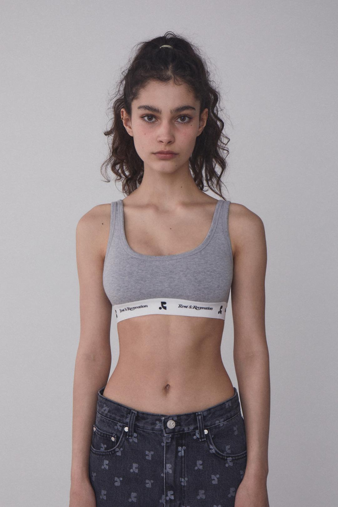 RR COTTON BRA - GREY