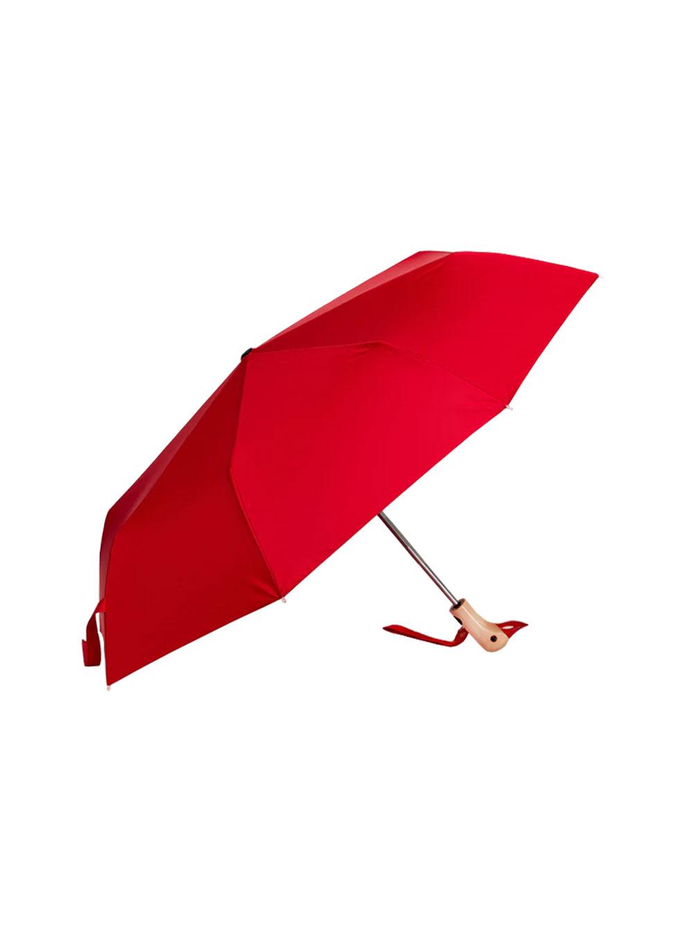 Red Eco-Friendly Compact Duck Umbrella