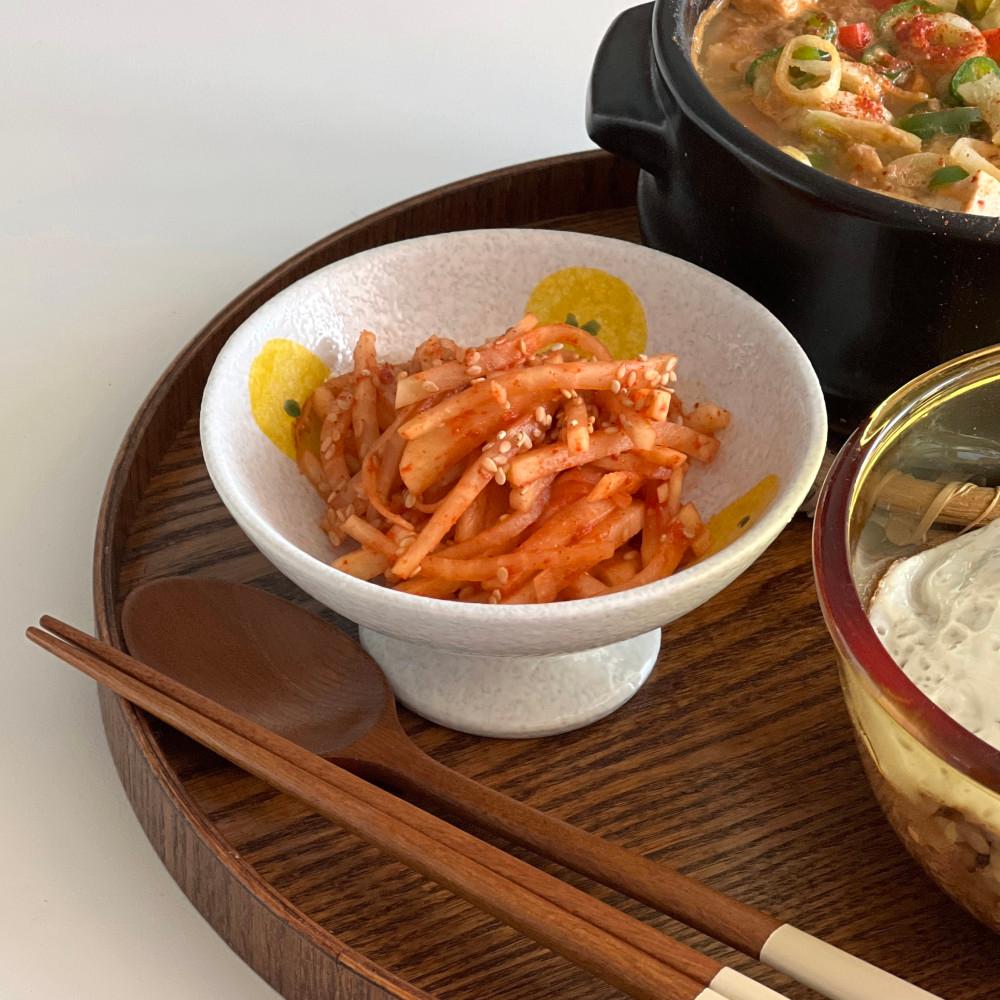 유자 굽 디저트 볼