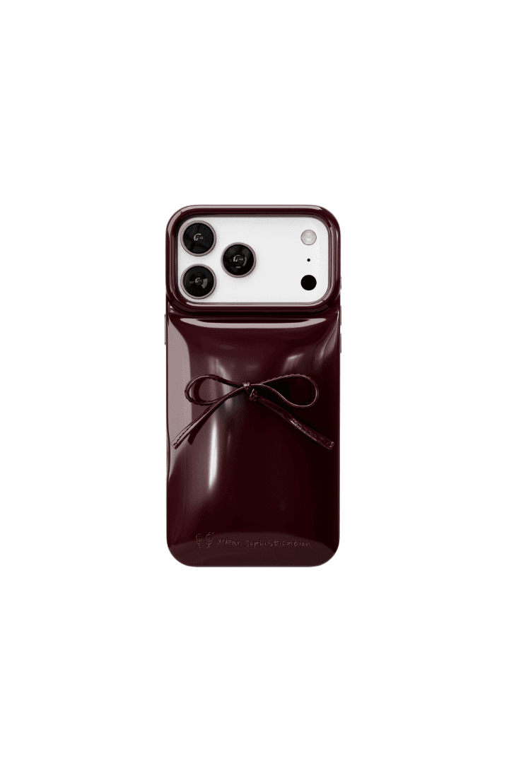 THE SOAP CASE® - DELICATE BOW IN DARK CHERRY
