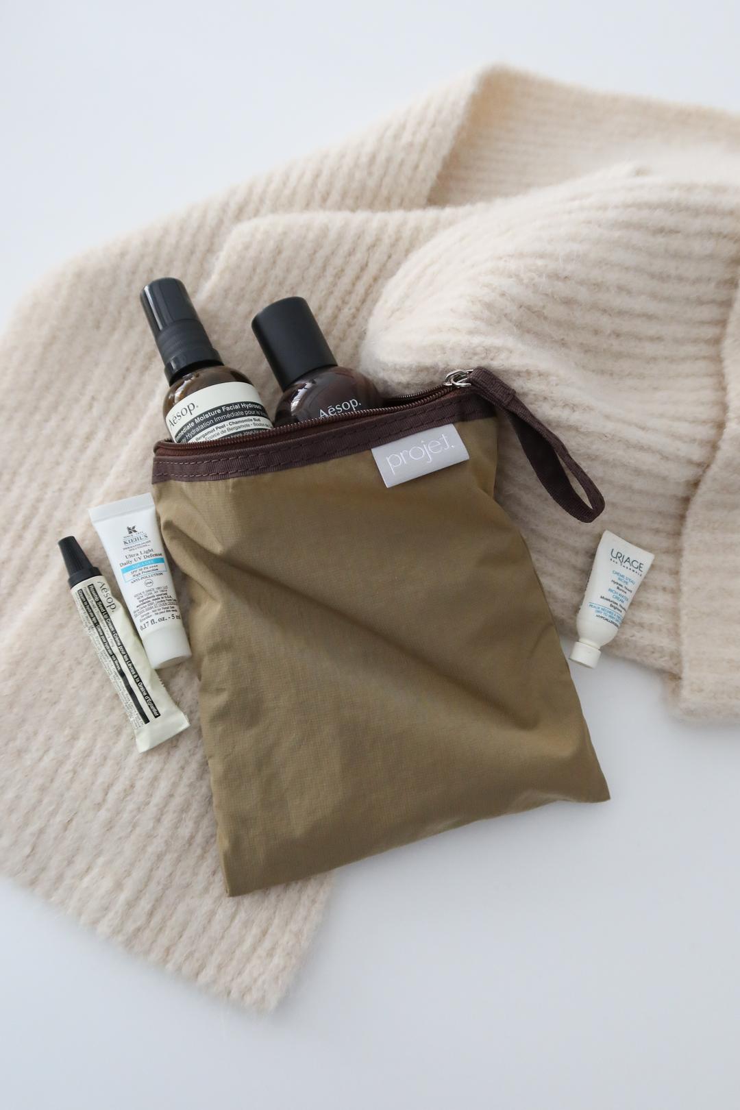 flat pouch (camel brown)