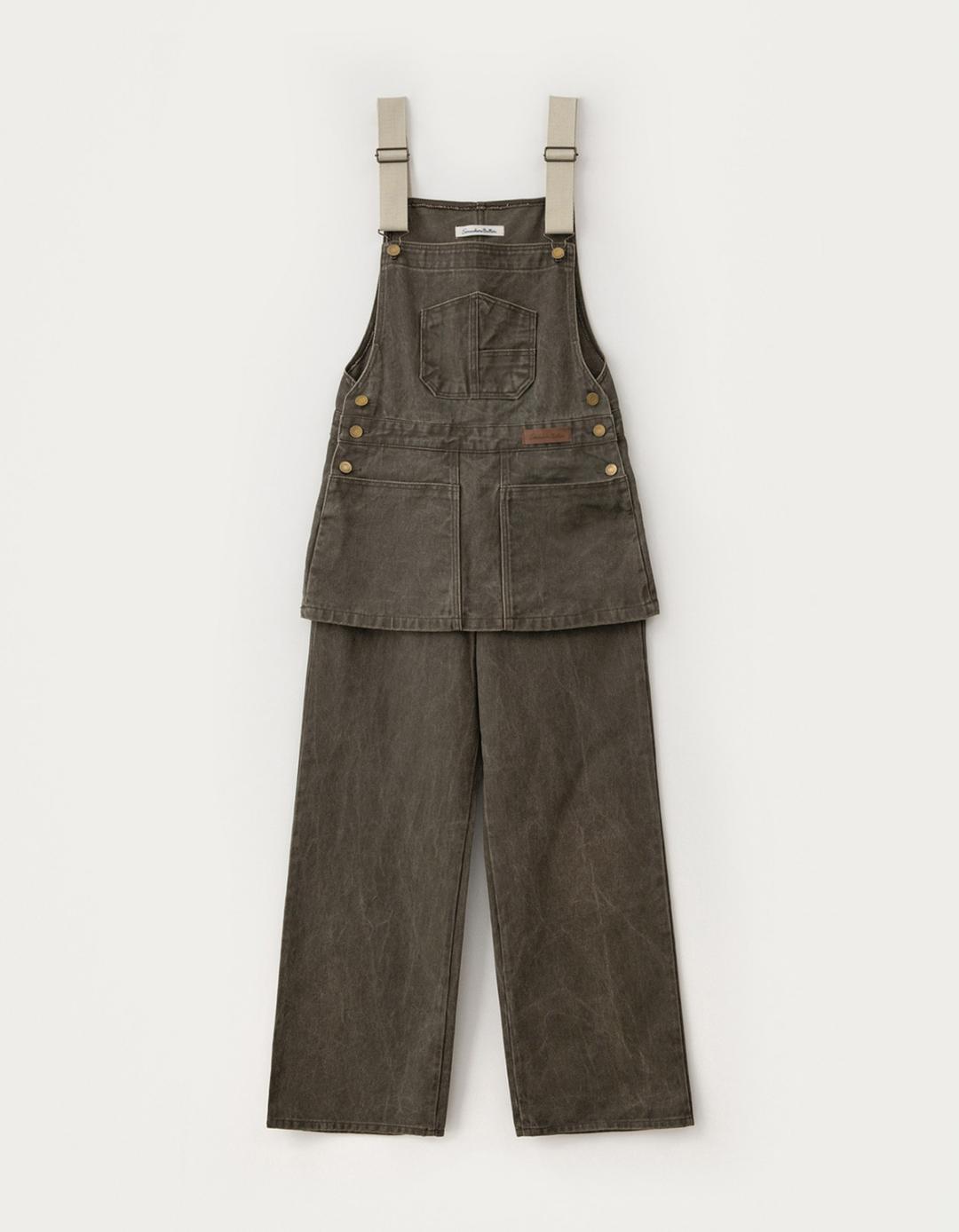 [Preview] Vintage Combi Cotton Overall - Vintage Brown