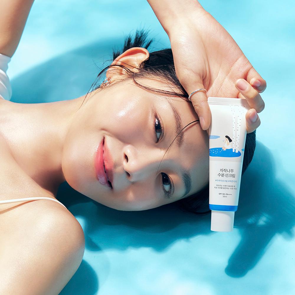 [최혜선PICK] 라운드랩 자작나무 수분 선크림 50ml (SPF 50+,PA++++) [증정: 자작수분크림1.5ml 1매] : 라운드랩