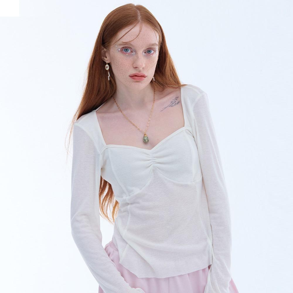 Ballerina wool t shirts (WHITE)