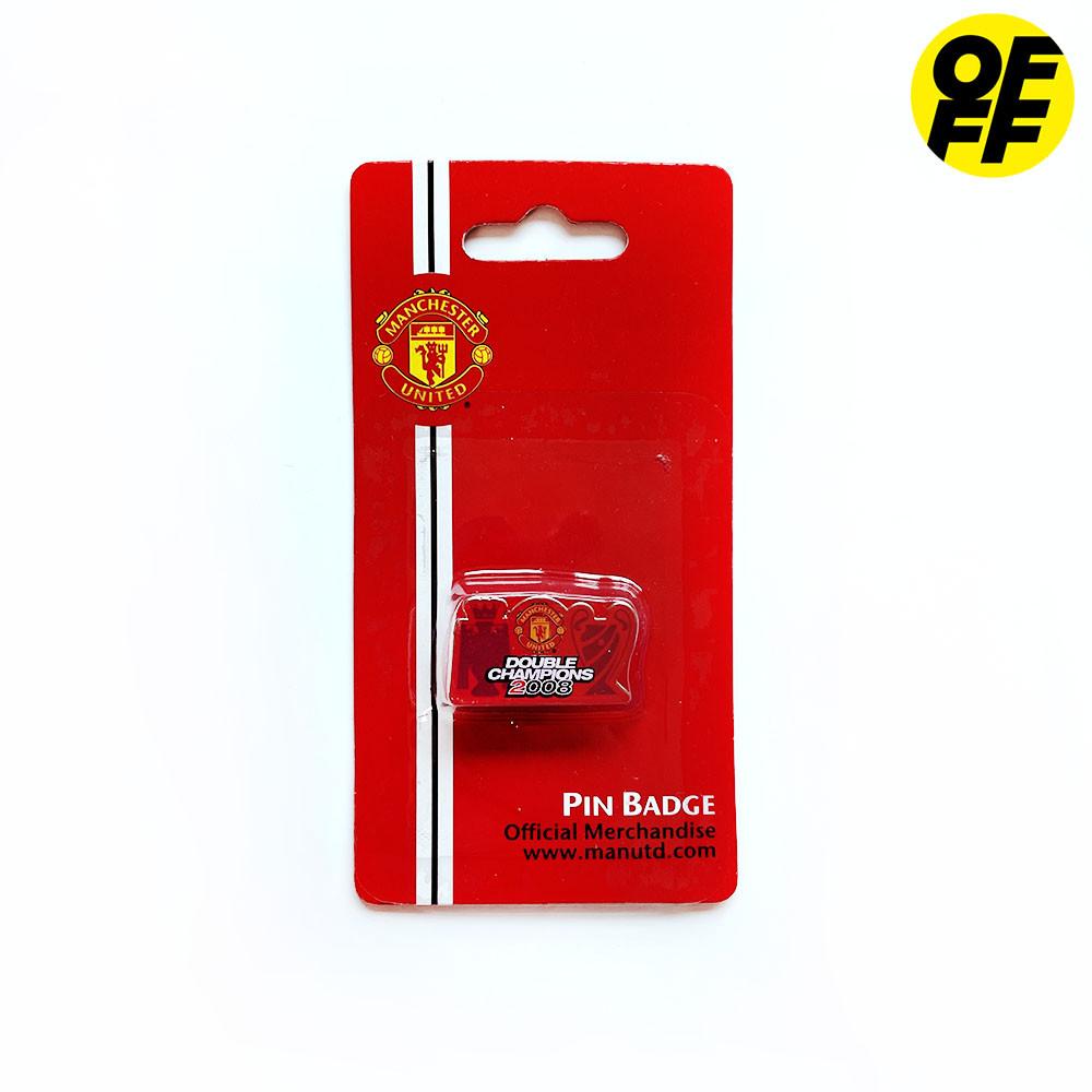 맨체스터 유나이티드 맨유 메탈 더블 챔피언 뱃지 오피셜 굿즈