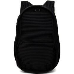 [옴므 플리세 이세이 미야케] 블랙 데이팩 플리츠 백팩 241729M166001