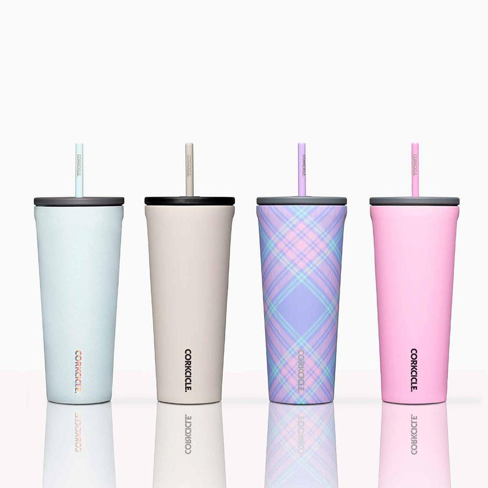 대용량 텀블러 보온/보냉 투고 텀블러 콜드컵 710ml(24oz) 스트로우 포함 / 4color