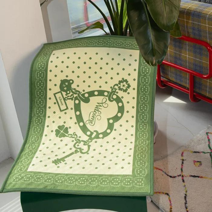 [29CM 단독]Lucky step rug 럭키 스텝 러그(black, green, pink)