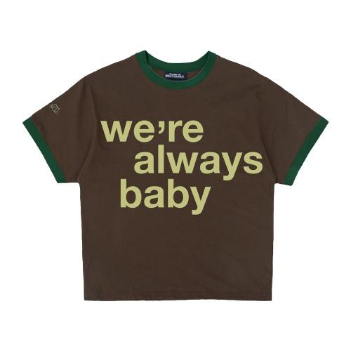 ALWAYS BABY  half T shirts  BROWN(7/8일 예약배송)