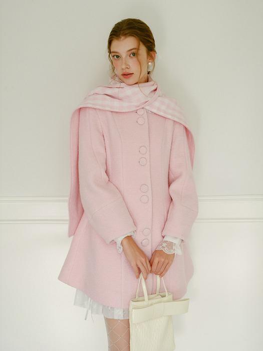 Cest_Scarf slim half coat