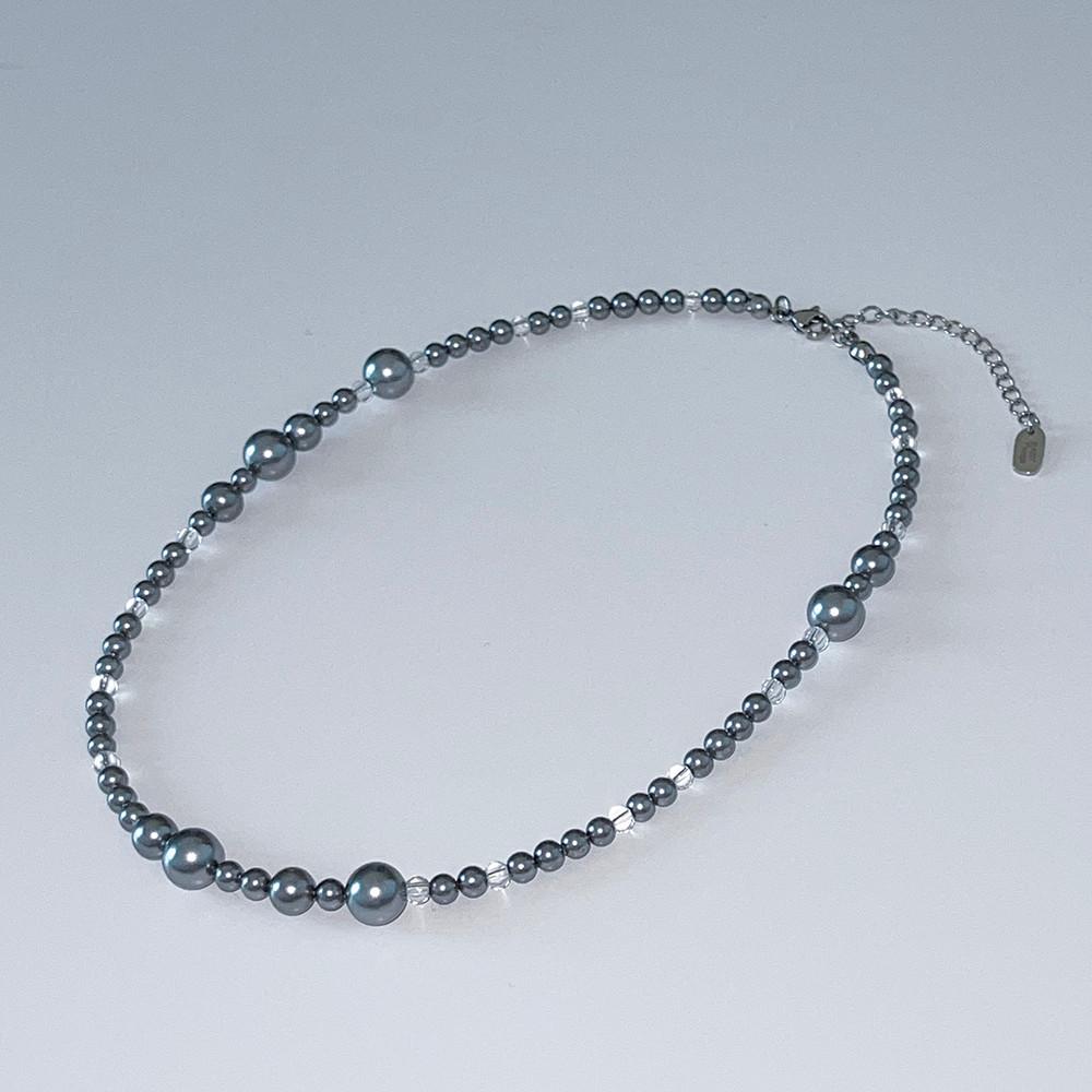 Surgical Steel X Ocean Pearl Necklace 써지컬 핵진주 목걸이