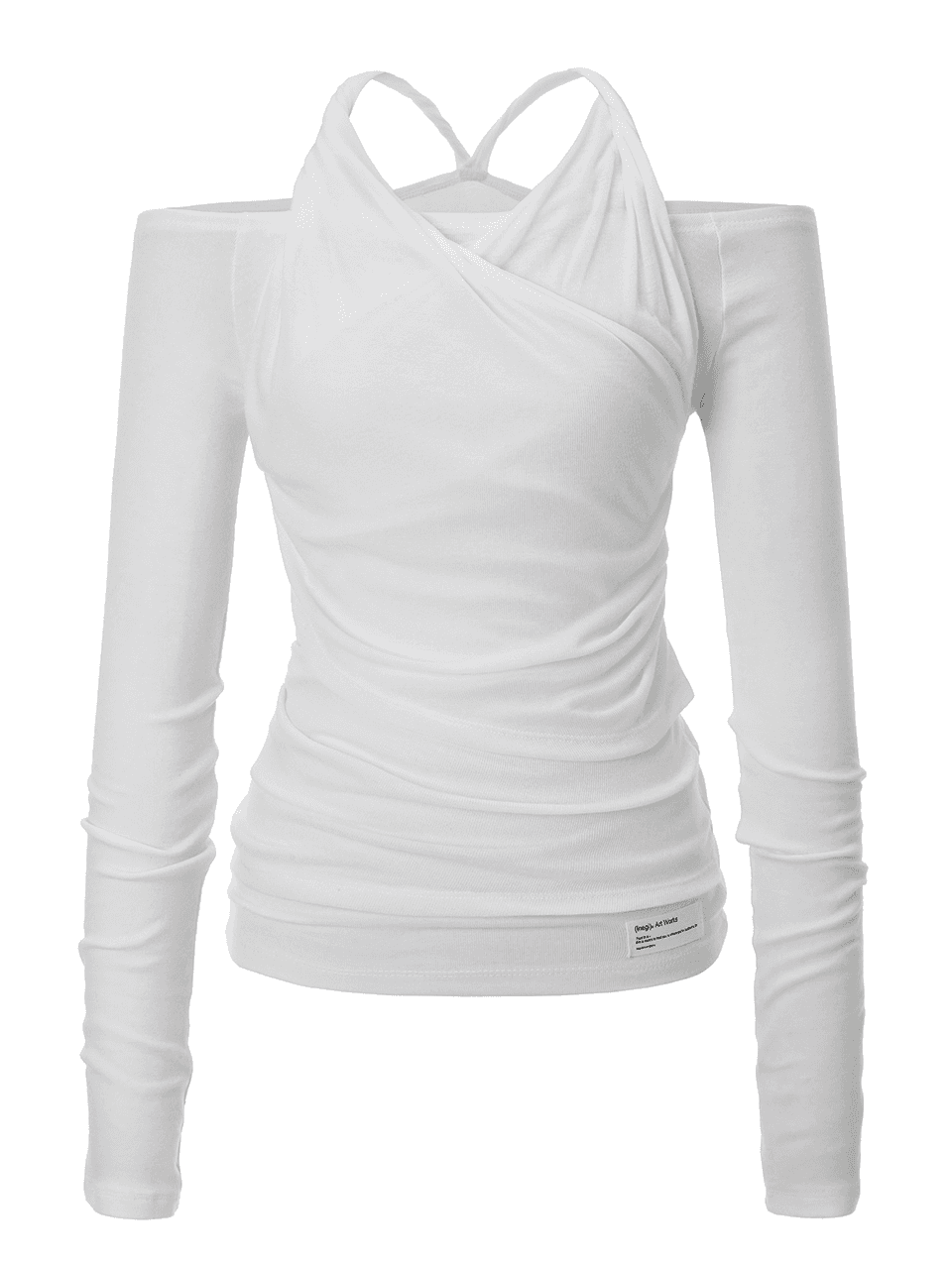 Double Layered Halter Top (white)