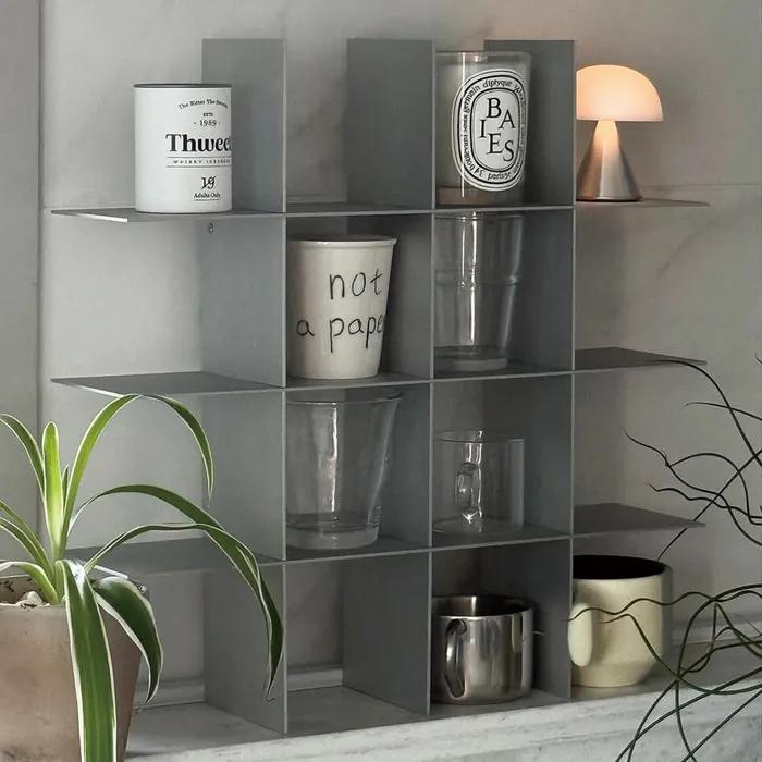 오그레 그리드 실버 오픈 선반