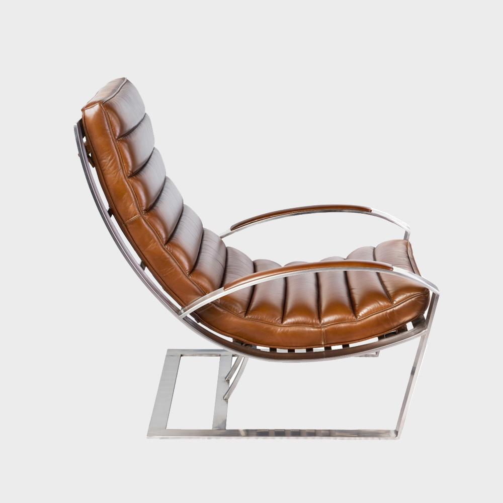 [de Bejarry] 프랑스 드비저리 마드리드 라운지 체어 안락의자 1인 소파 (빈티지 레더)