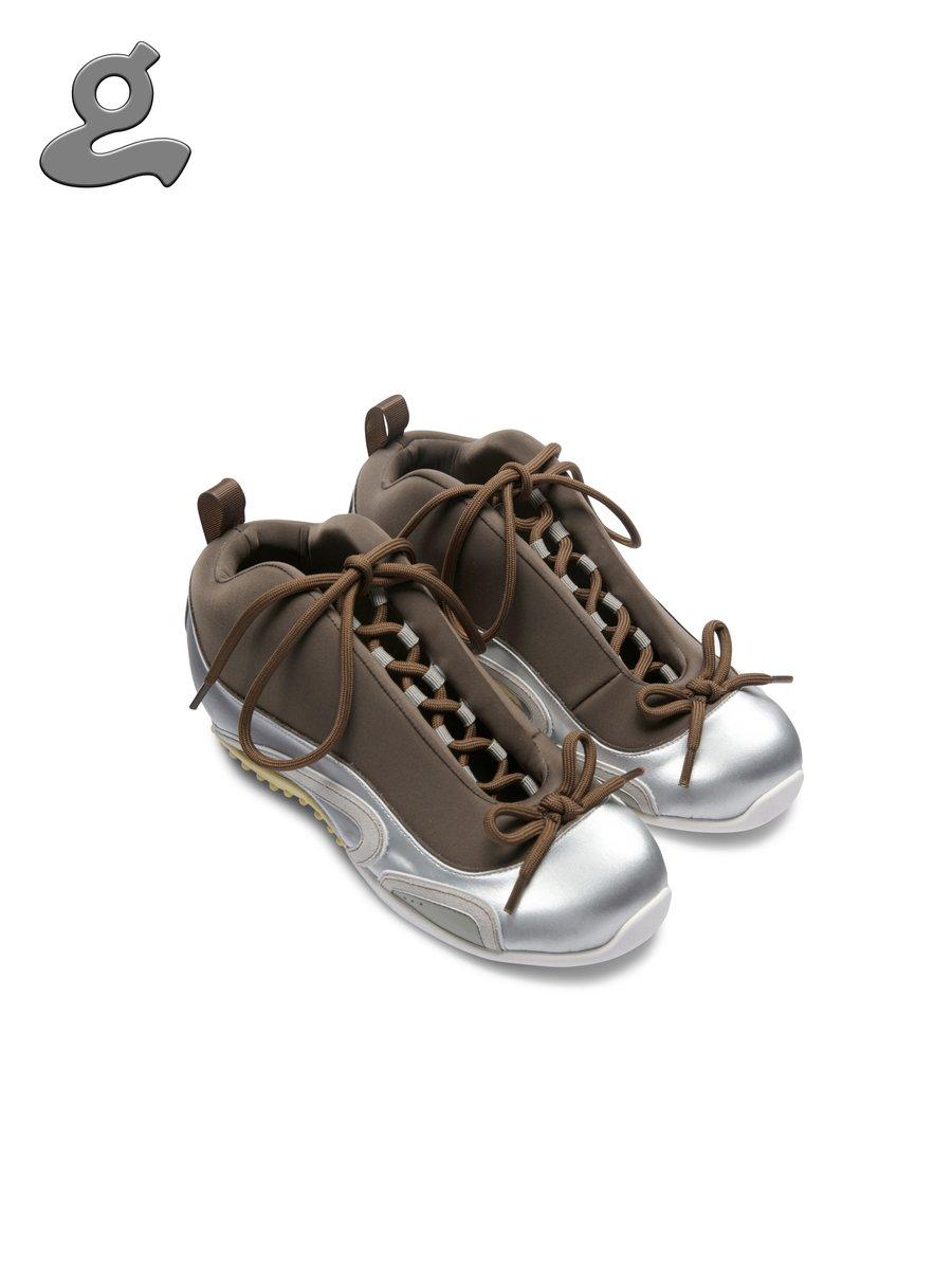 Silver Bow Basketball Shoes