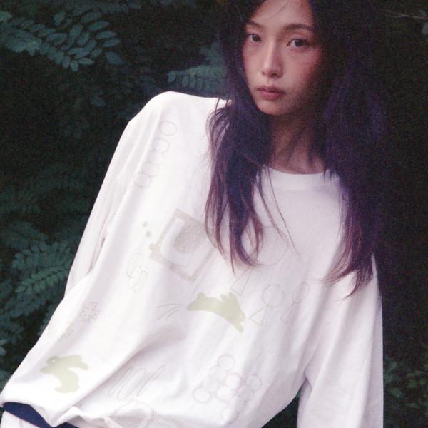 JUMP LONG SLEEVE T (CLOUD WHITE)