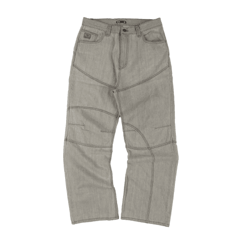 Space Cowboy Panelled Denim Pants Sand