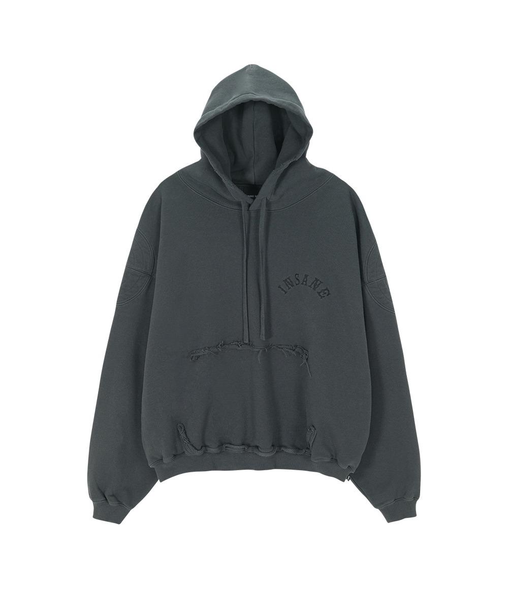 INSANE DISTRESSED HOODIE_BLACK