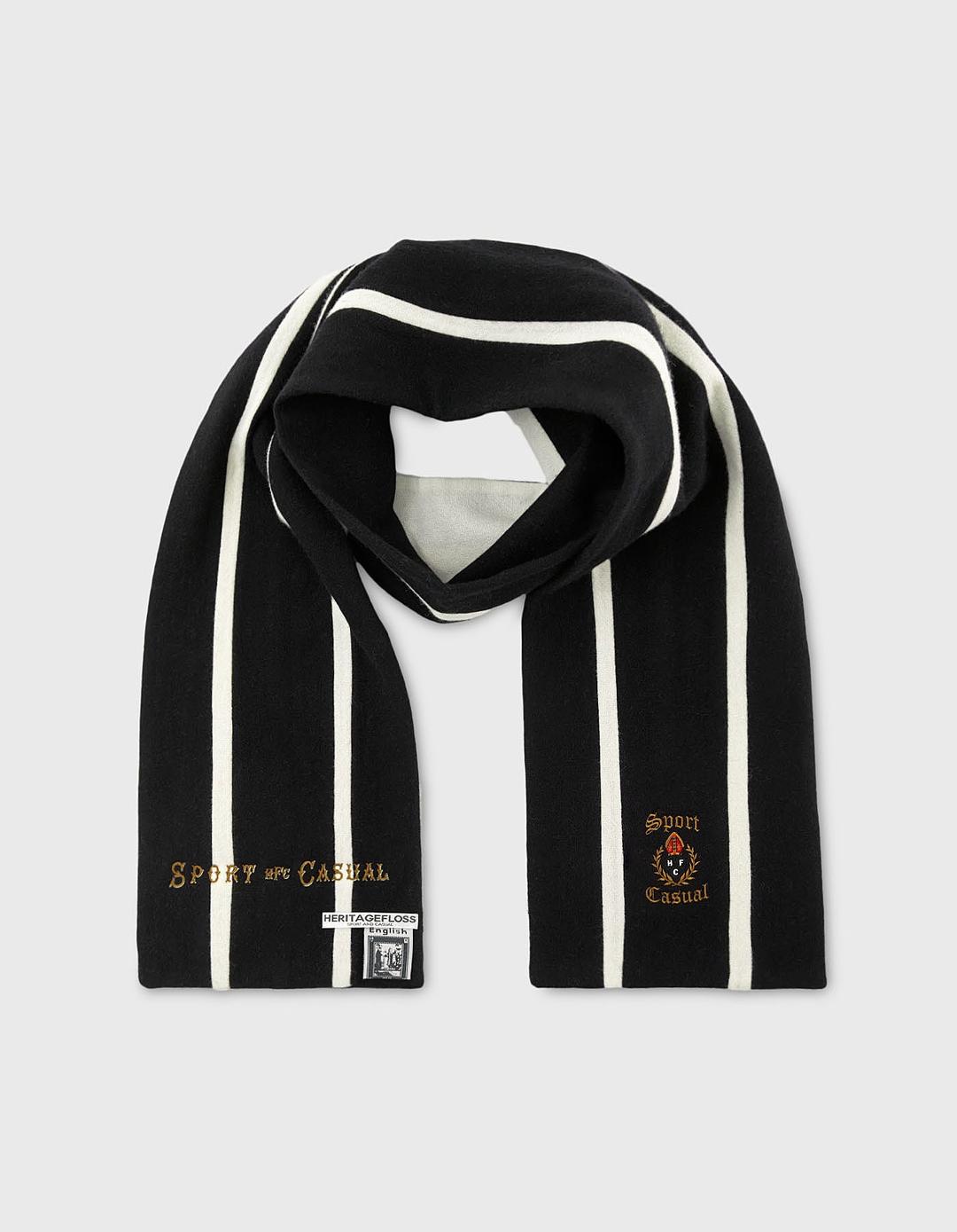 S&C BRITISH WOOL MUFFLER / Black