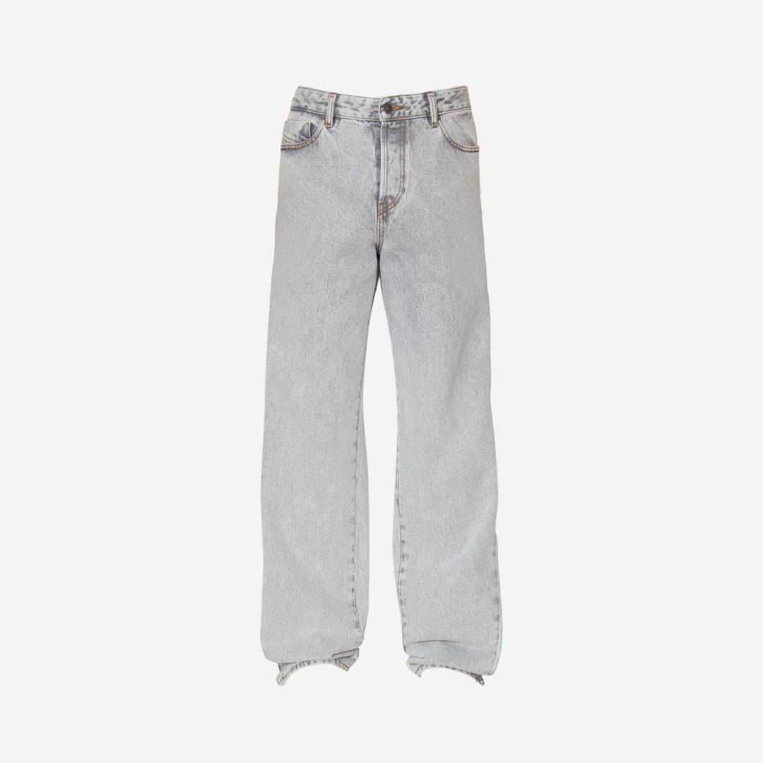 Diesel 1955 D-Rekiv 007f8 Straight Jeans Light Grey