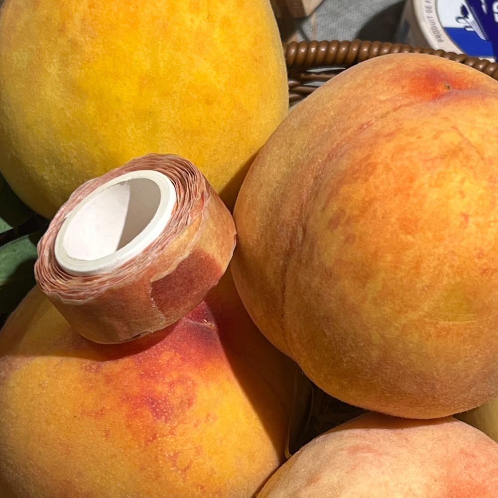 [★goodbye-summer sale] soft peach peel masking tape / 물렁이복숭아껍질 마스킹 테이프 / 복숭아 다이컷 테이프