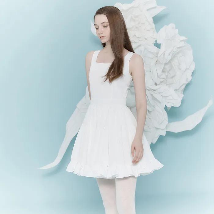 SLEEVELESS CREAM DRESS_TT4S605IV