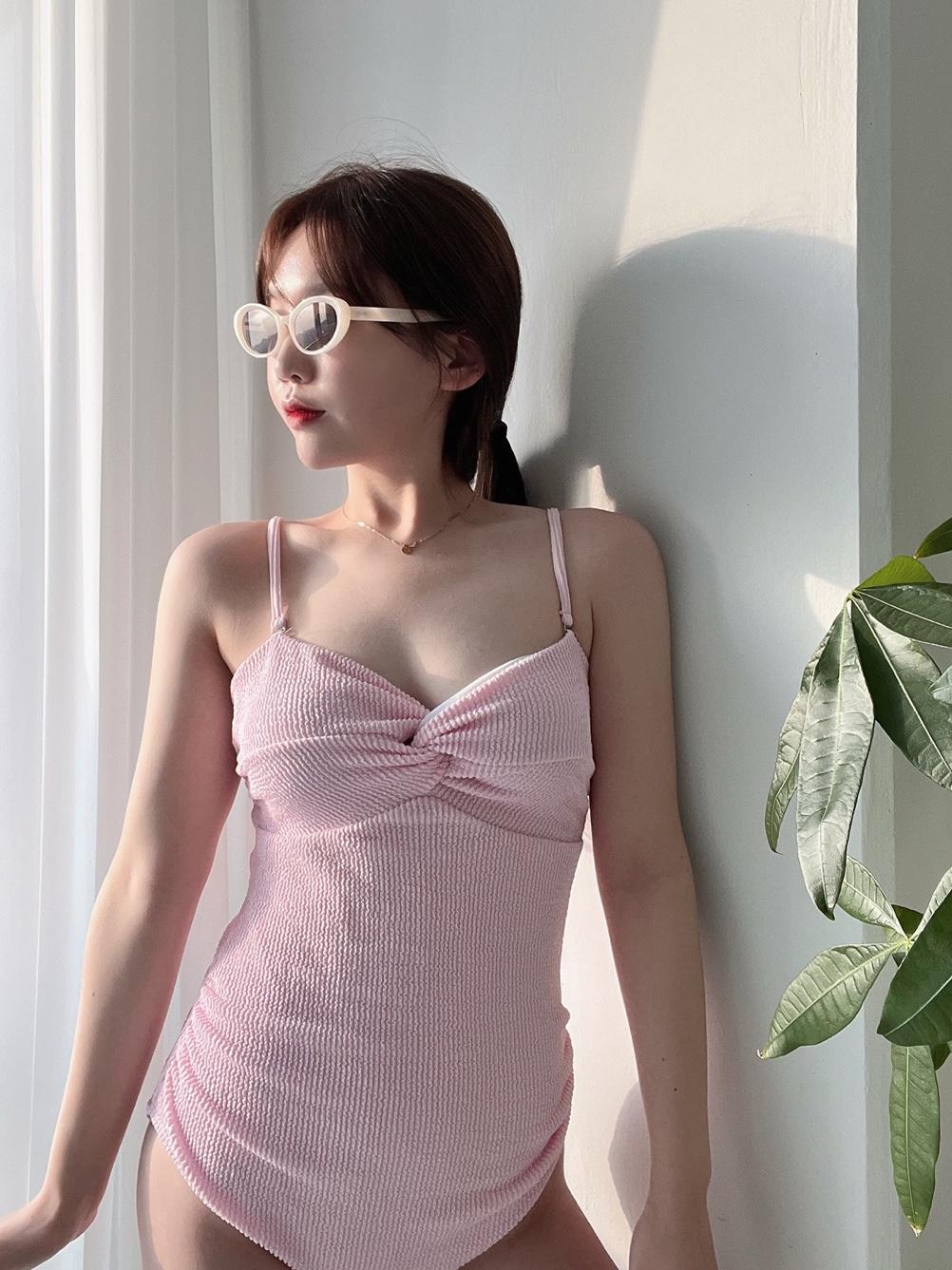 인더지아 [당일출고]핑크 테리 모노키니