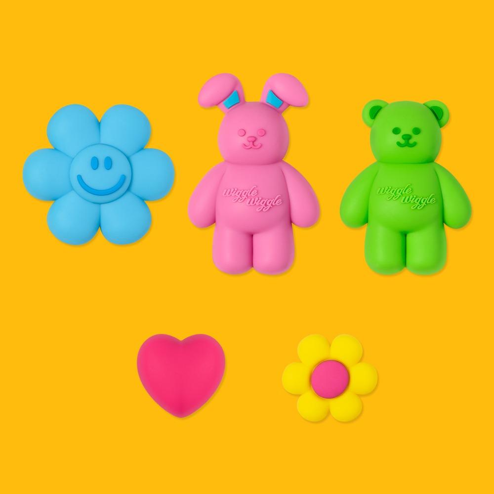 실리콘참 5종 SET - Jelly Friends
