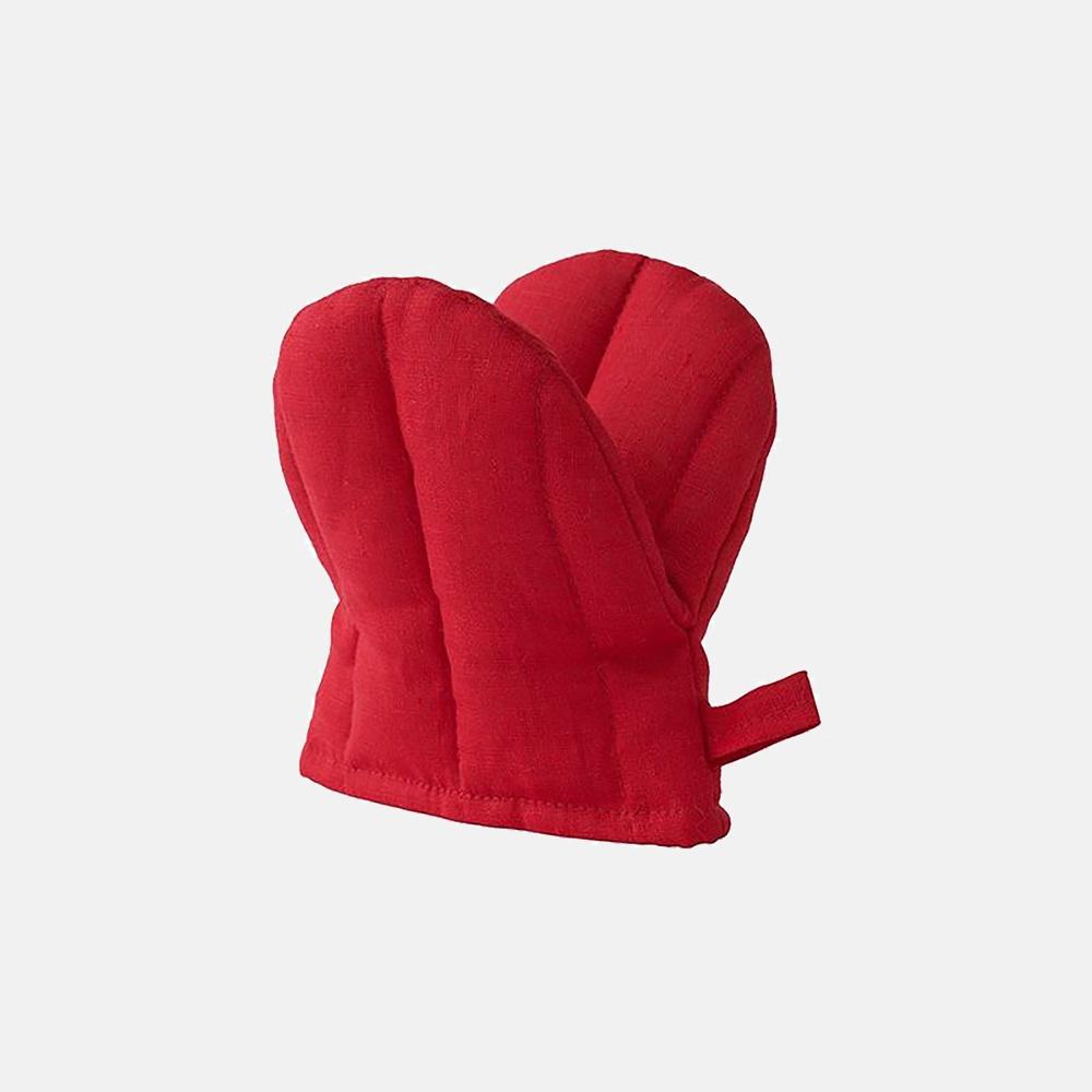 [FOG LINEN WORK] Linen Oven Mitten Coquelicot
