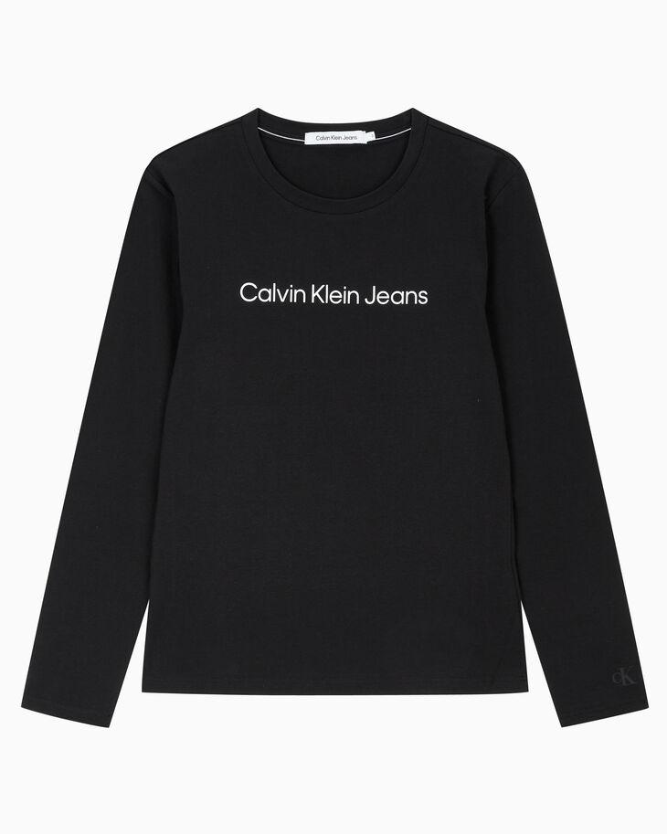 CALVIN KLEIN JEANS여성 슬림핏 인스티튜셔널 로고 긴팔 티셔츠