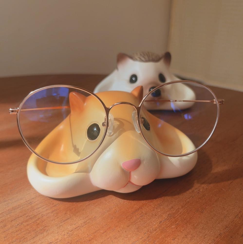 동물 안경 보관 거치대 햄스터 고슴도치