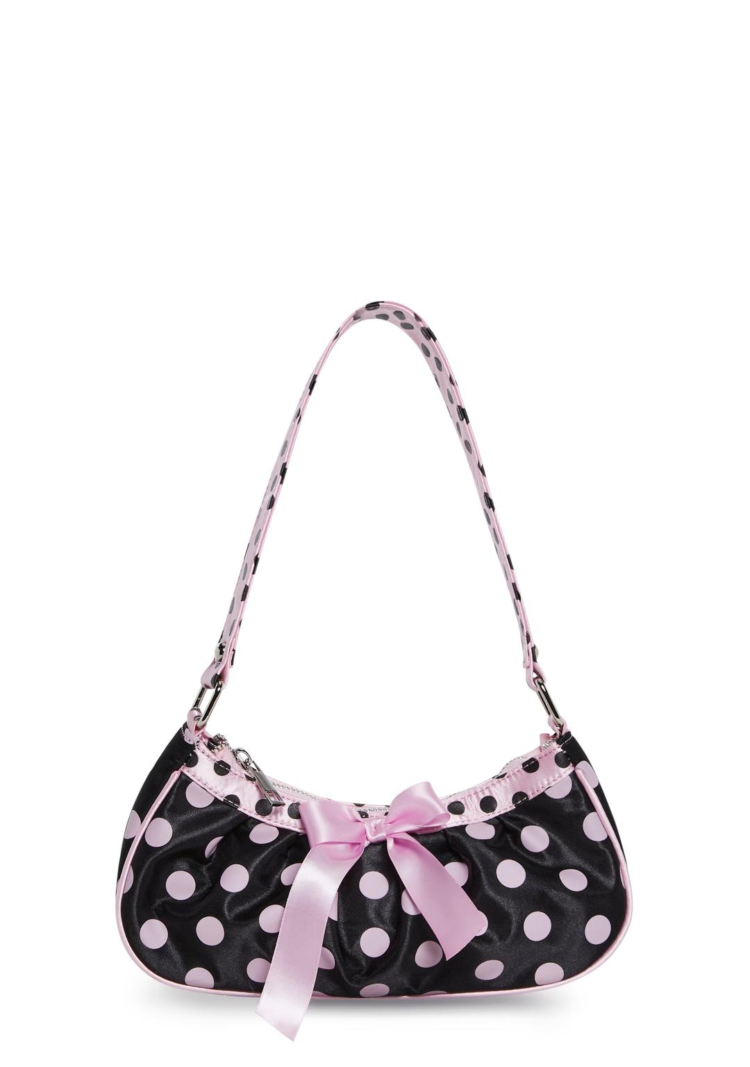 Demure Date Shoulder Bag - BLK/PNK / ONE SIZE