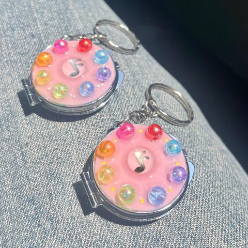 [리뉴얼]💗🎶귀욤뽀쨕 도레미 탭 거울 키링🎶💗