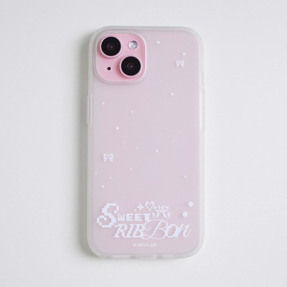 fog sweet ribbon case. (반투명 젤리 케이스)