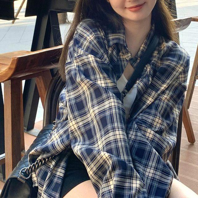 리애브 체크 남방 셔츠 - nb28523