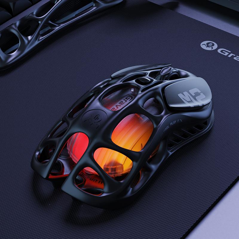 Gravastar 그라바스타 머큐리 게이밍 마우스 M2/스탤스 블랙