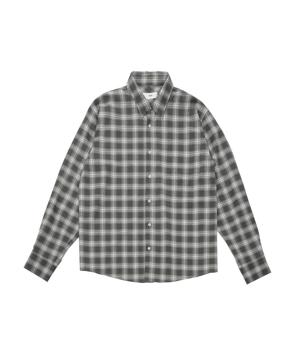 llud Comfy Check Shirts Grey