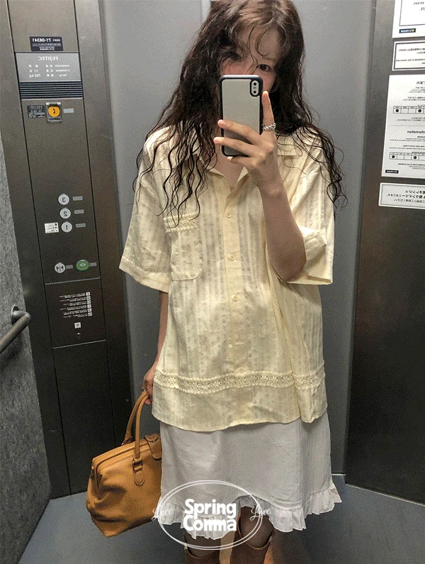 [MADE][국내제작][무배][당일] 라비앙 카라레이스반팔셔츠 (단독주문만 당일 출고 가능!)