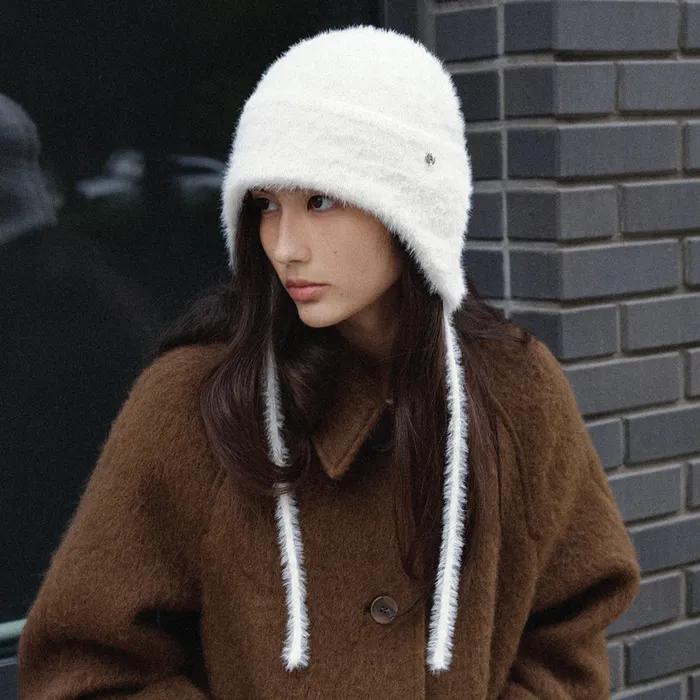 Demi Fur Earmuff Hat (Ivory)