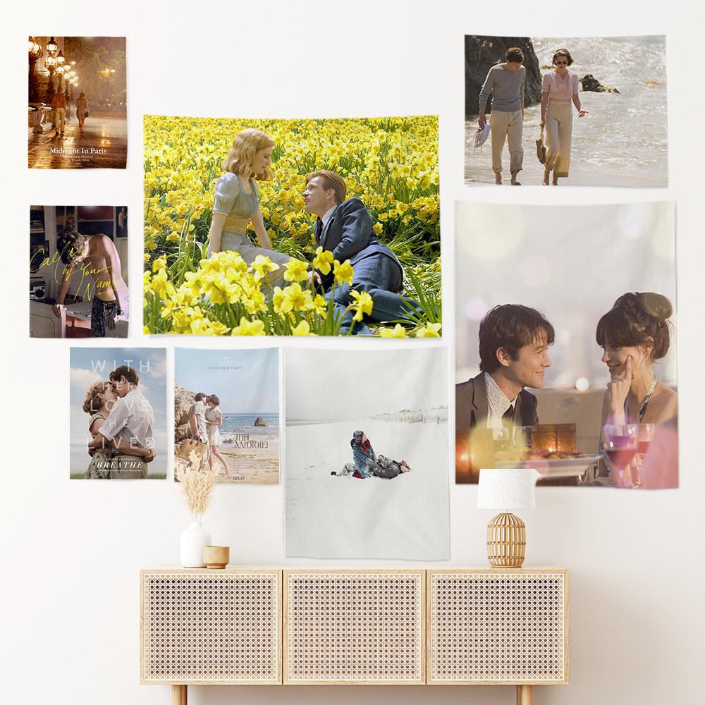 영화 패브릭 포스터 32종 대형 자취방 명장면 그림 사진 거실 벽 인테리어 천 액자