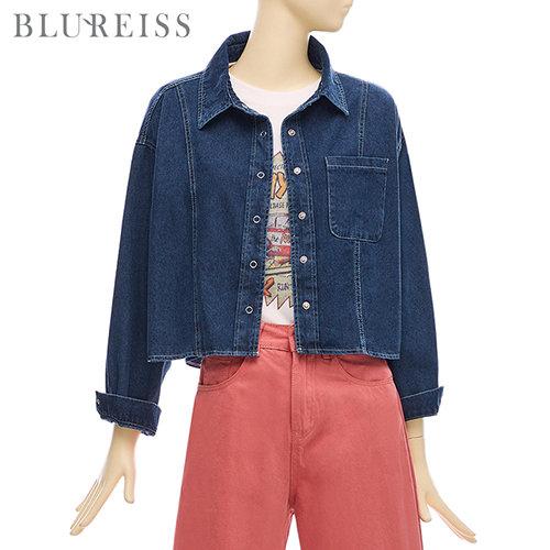 셔츠카라크롭데님블라우스_BI4S1BL5381