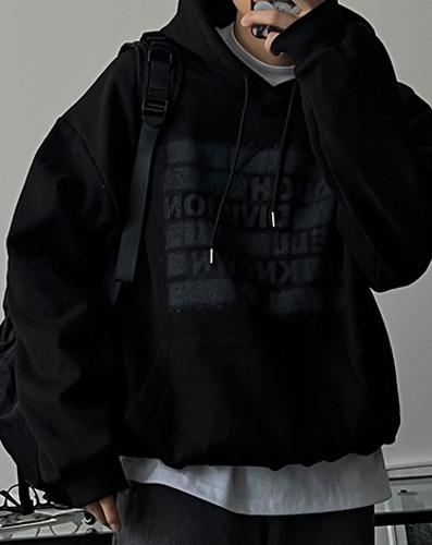 러프 트렌디 기모 후드티 (3 COLOR)