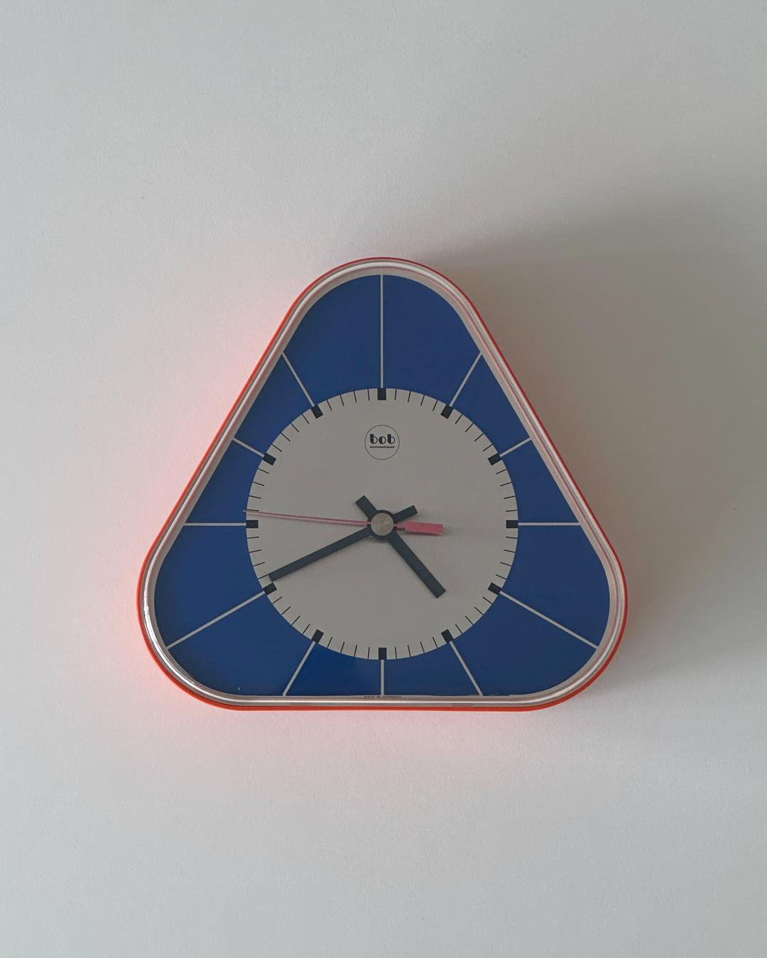 70s BOB Triangular Wall Clock