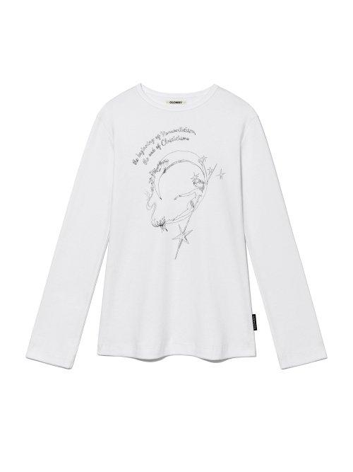 3/4 GUARDIAN ANGEL PRINT TEE